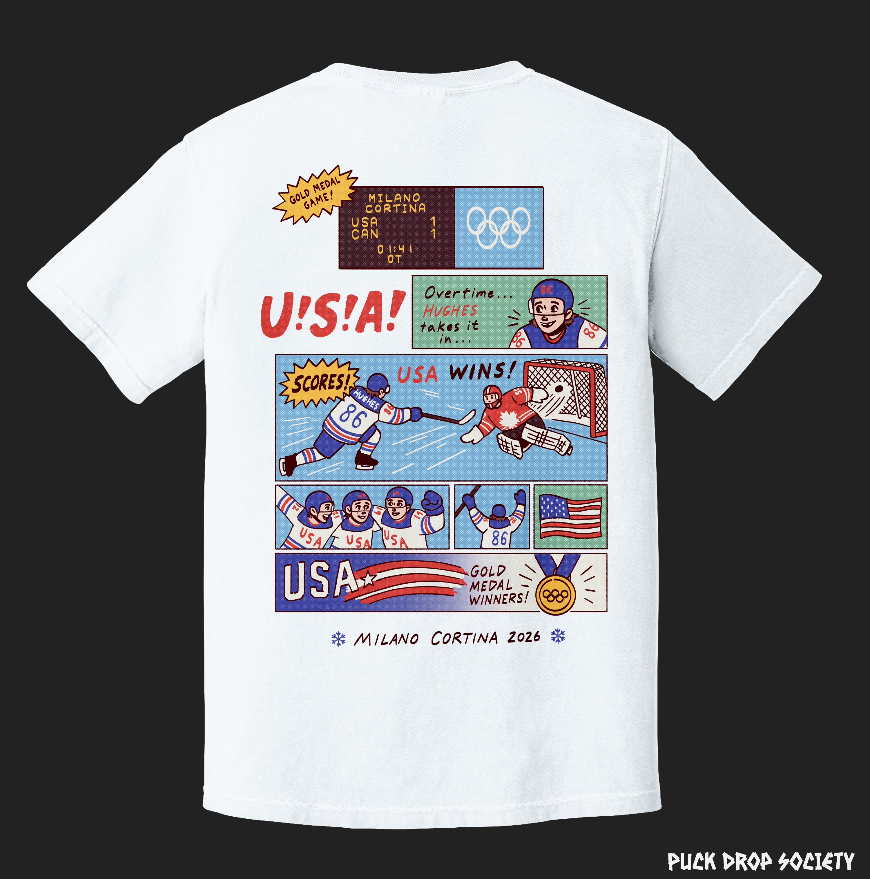 Team USA Gold Medal Game | Hockey T-Shirt