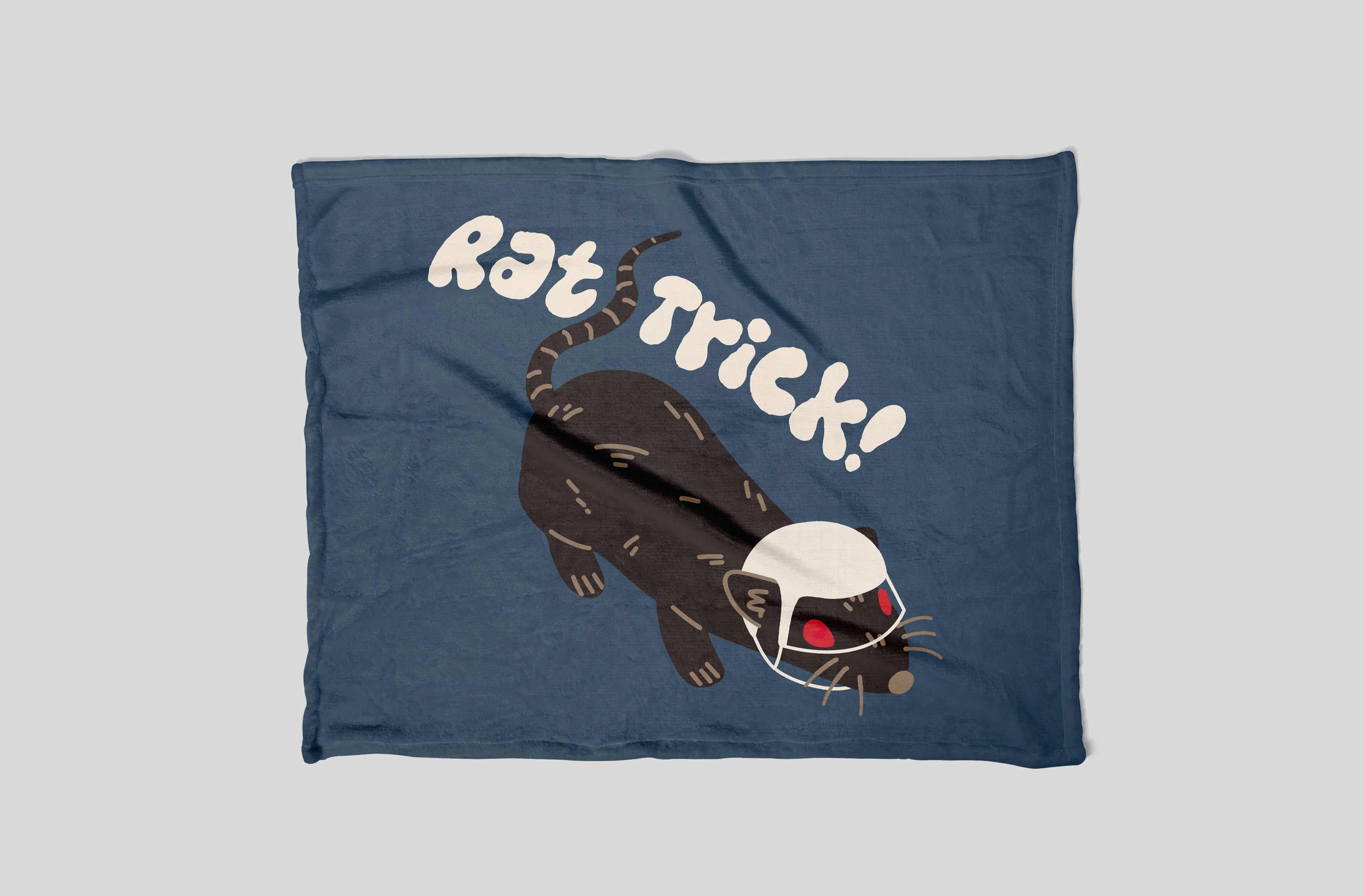 Rat Trick | Rink Throw Blanket